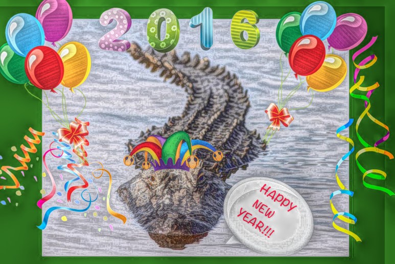 Happy New Year Alligator